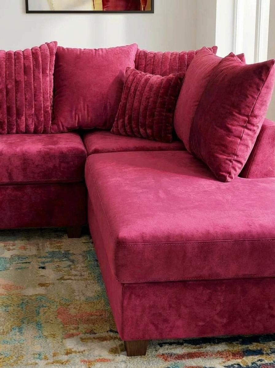 Kora Sectional Fuchsia