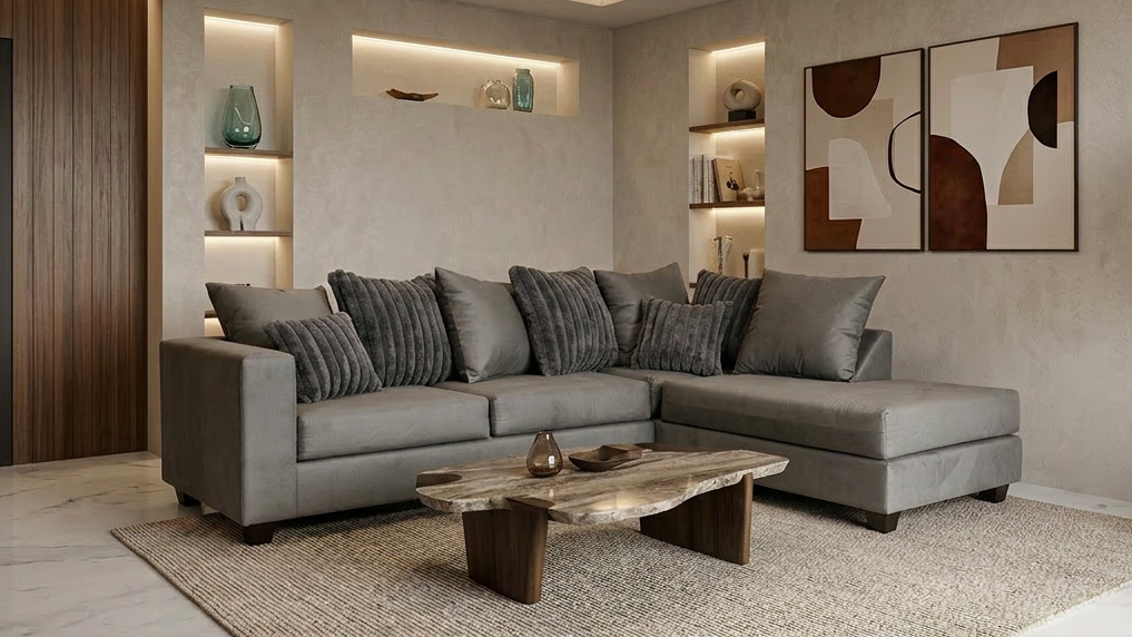 Kora Sectional Charcoal