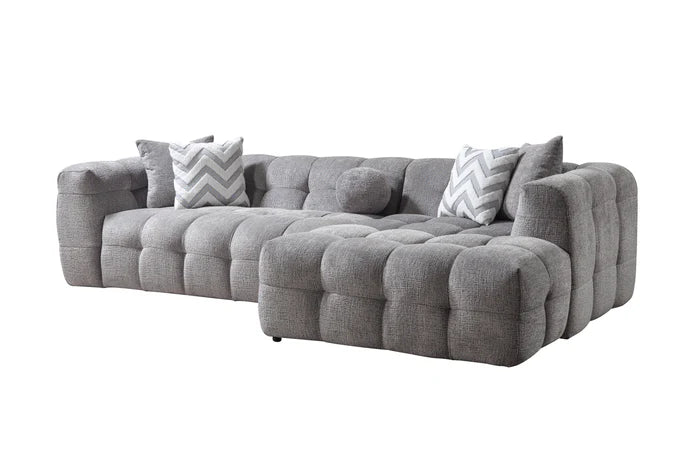 Ivy Gray Boucle RAF 110" Sectional