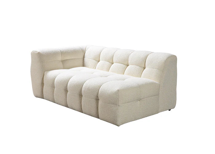 Ivy Ivory Boucle RAF 110" Sectional