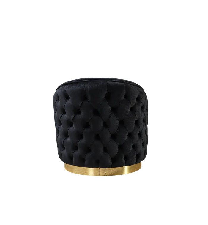 Lupino Black Velvet Chair