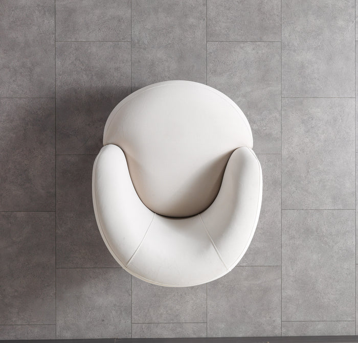 Bonita Ivory Velvet Accent Chair