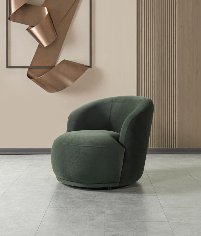 Bonita Green Velvet Accent Chair