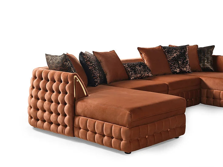 Sicilya Sectional (Orange)