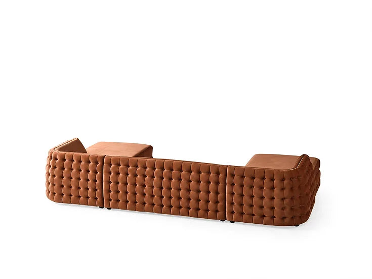 Sicilya Sectional (Orange)