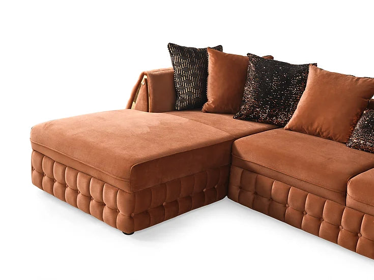 Sicilya Sectional (Orange)