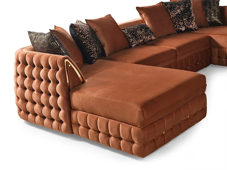 Sicilya Sectional (Orange)