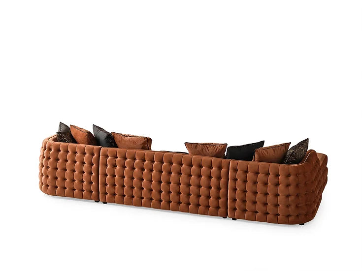 Sicilya Sectional (Orange)