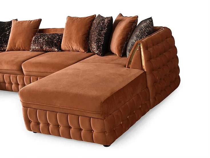 Sicilya Sectional (Orange)