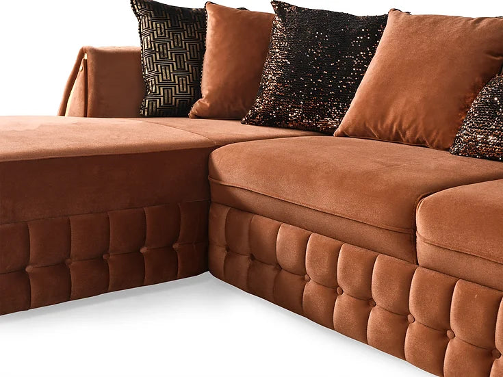 Sicilya Sectional (Orange)