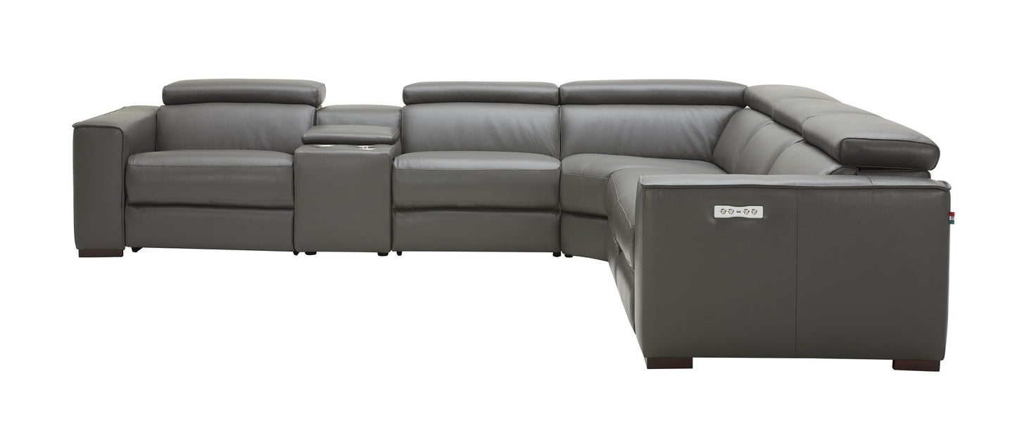 Picasso 6Pc Motion Sectional In Dark Grey