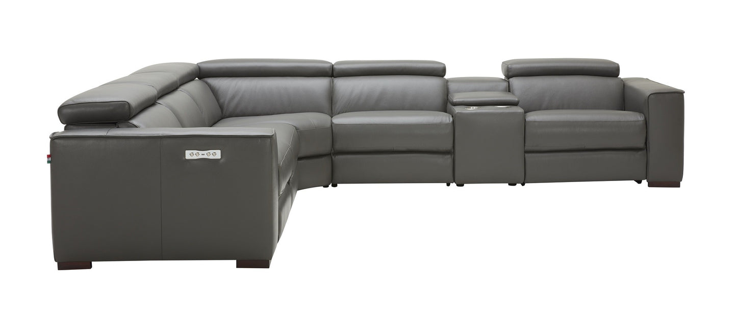 Picasso 6Pc Motion Sectional In Dark Grey