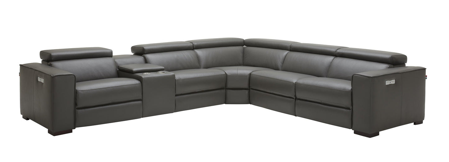 Picasso 6Pc Motion Sectional In Dark Grey