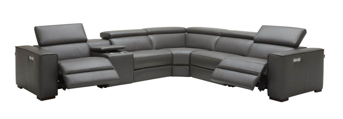 Picasso 6Pc Motion Sectional In Dark Grey