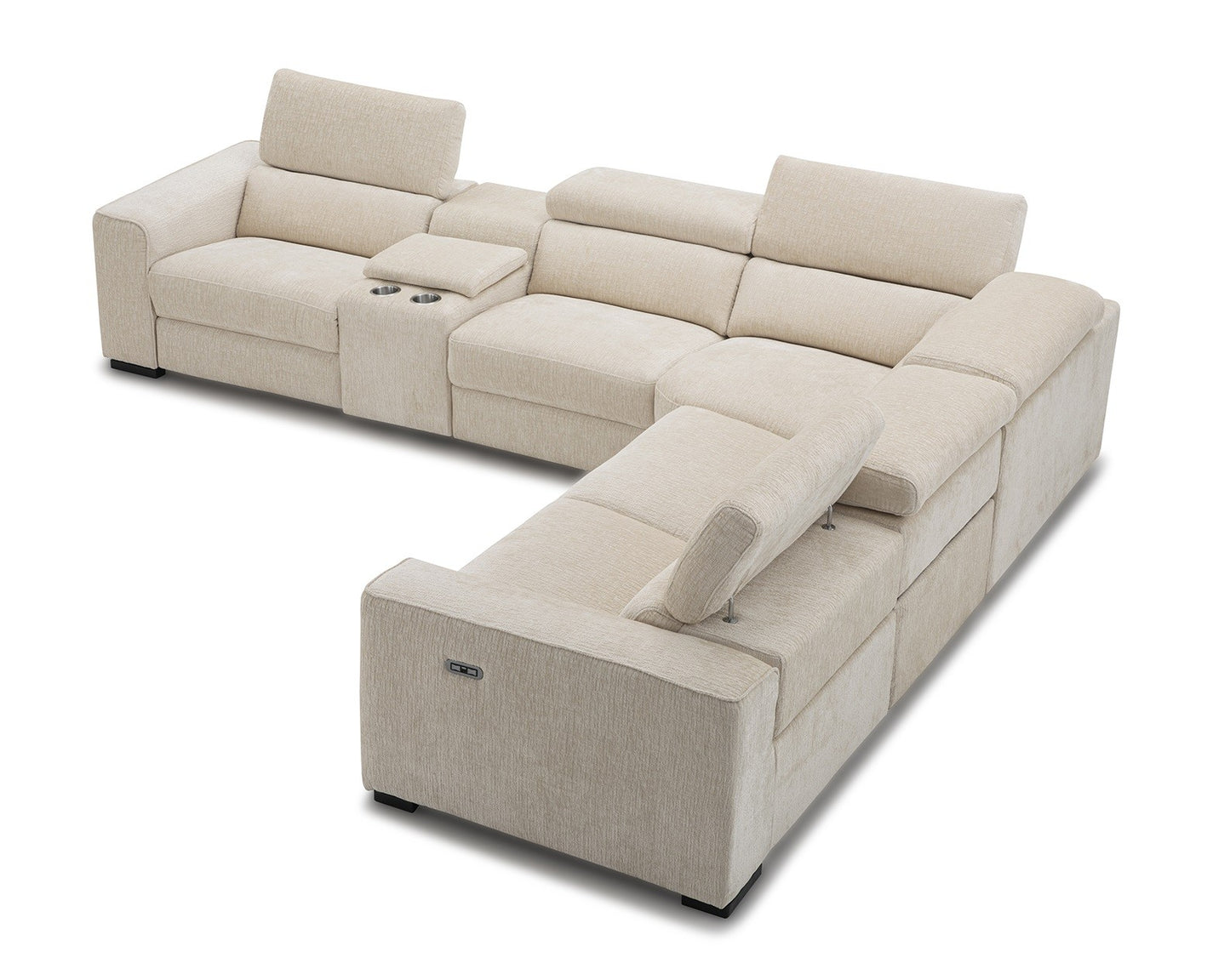 Picasso 6Pc Fabric Motion Sectional In Sand