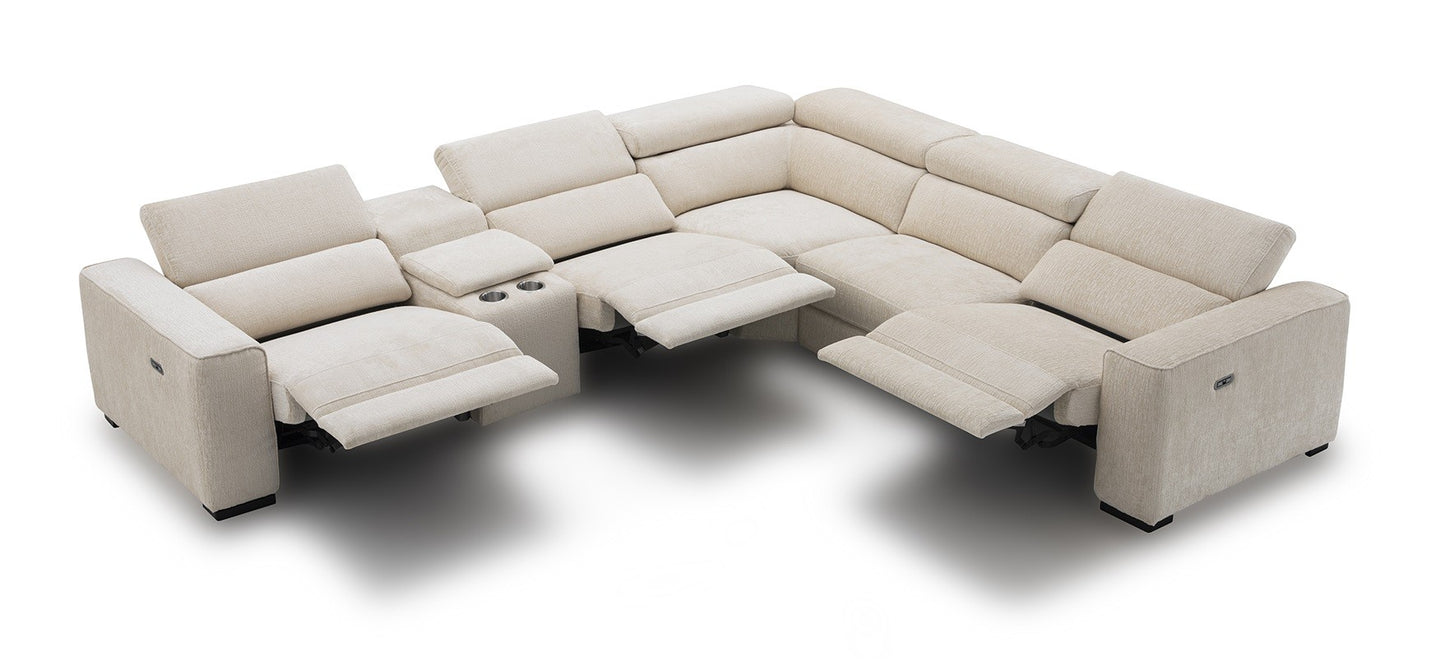 Picasso 6Pc Fabric Motion Sectional In Sand