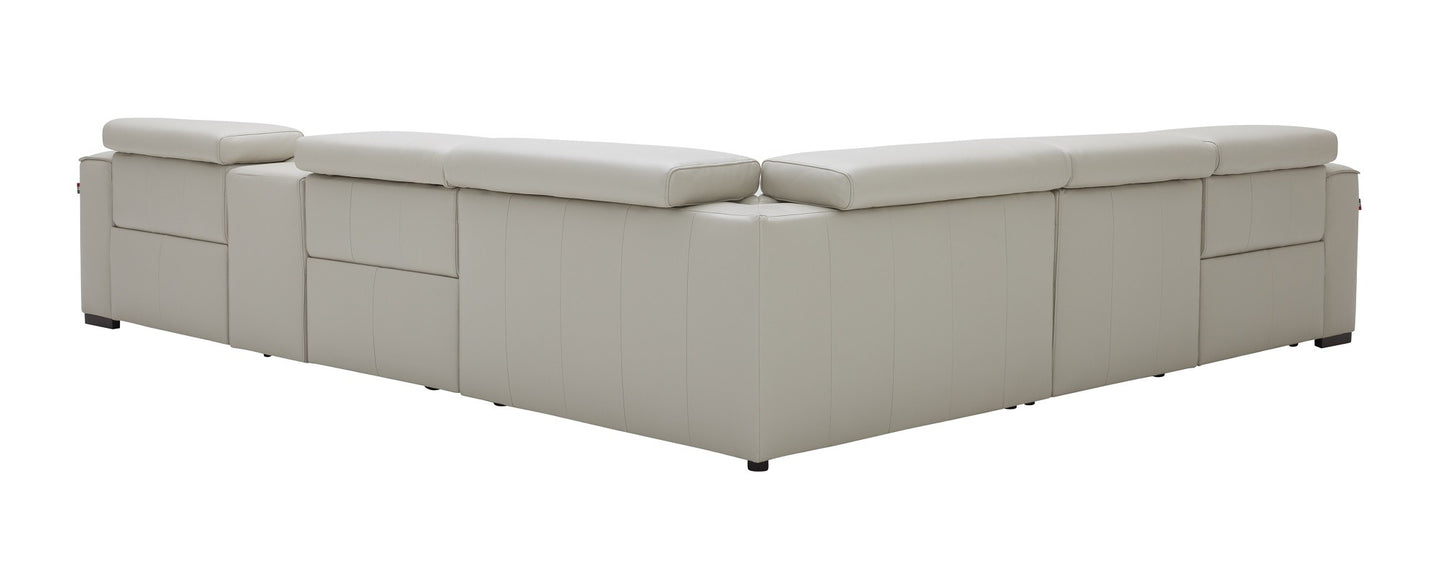 Picasso 6Pc Motion Sectional In Silver Grey
