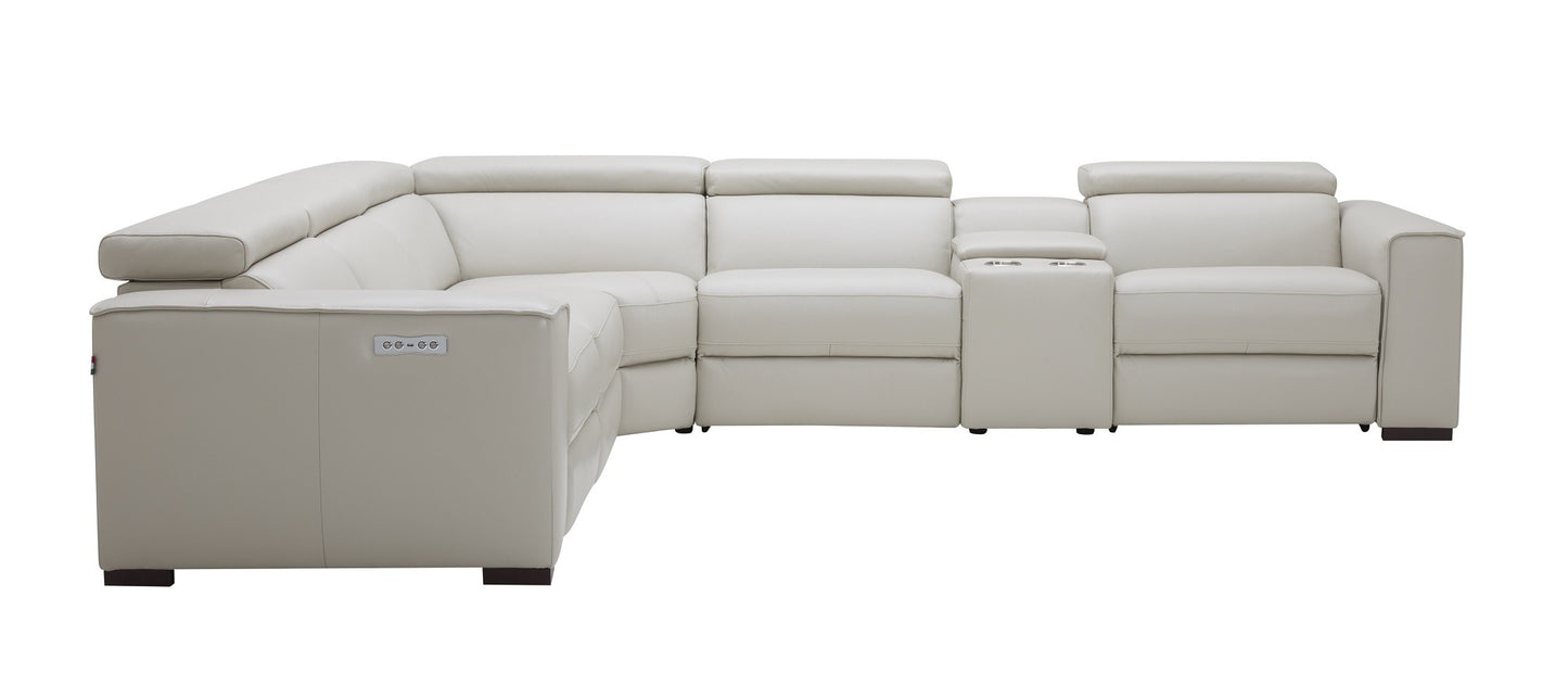 Picasso 6Pc Motion Sectional In Silver Grey