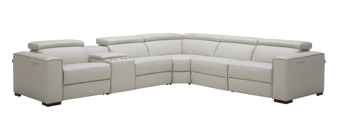 Picasso 6Pc Motion Sectional In Silver Grey