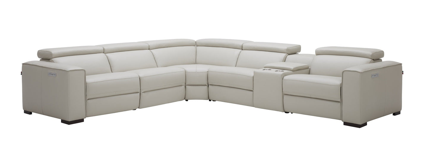 Picasso 6Pc Motion Sectional In Silver Grey