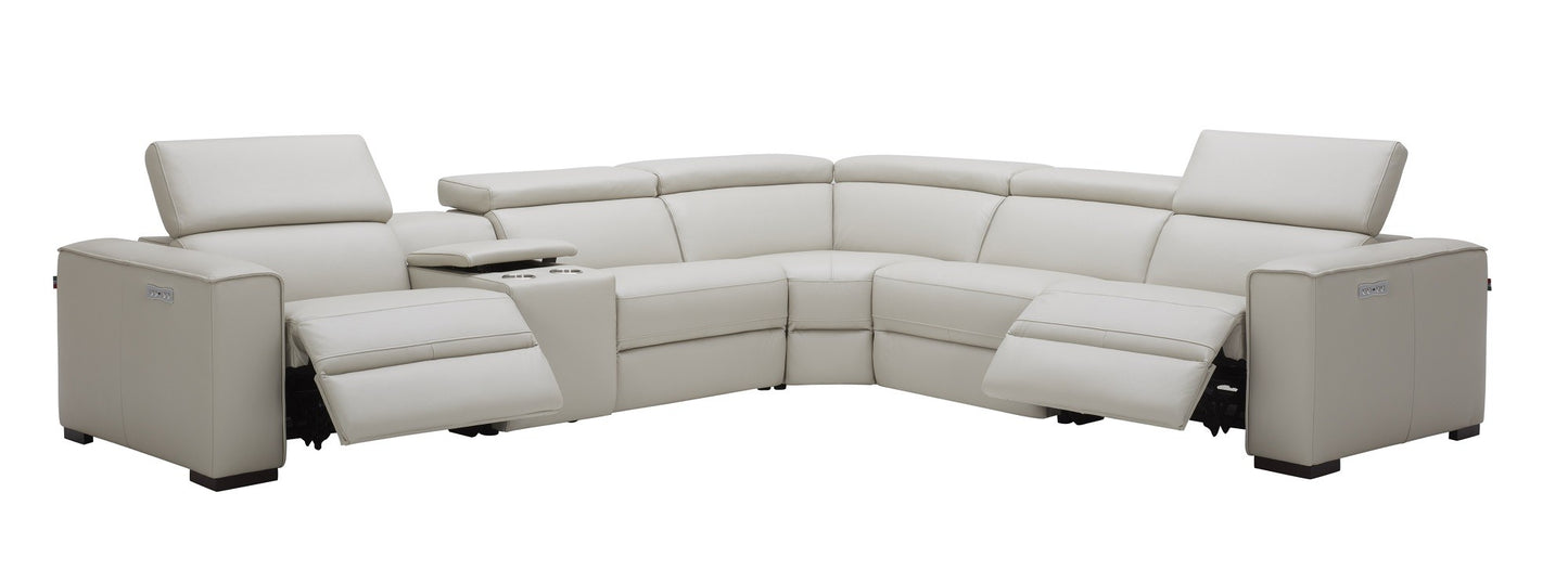 Picasso 6Pc Motion Sectional In Silver Grey
