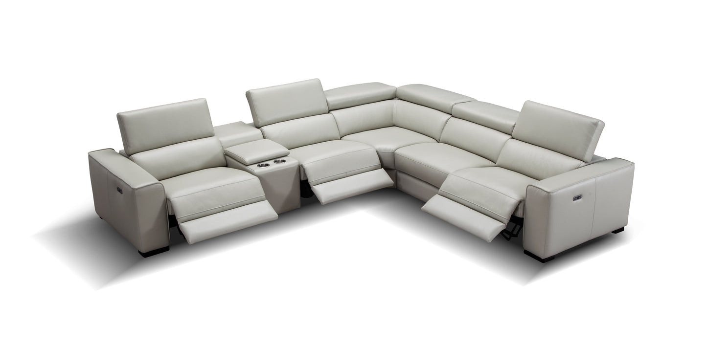 Picasso 6Pc Motion Sectional In Silver Grey