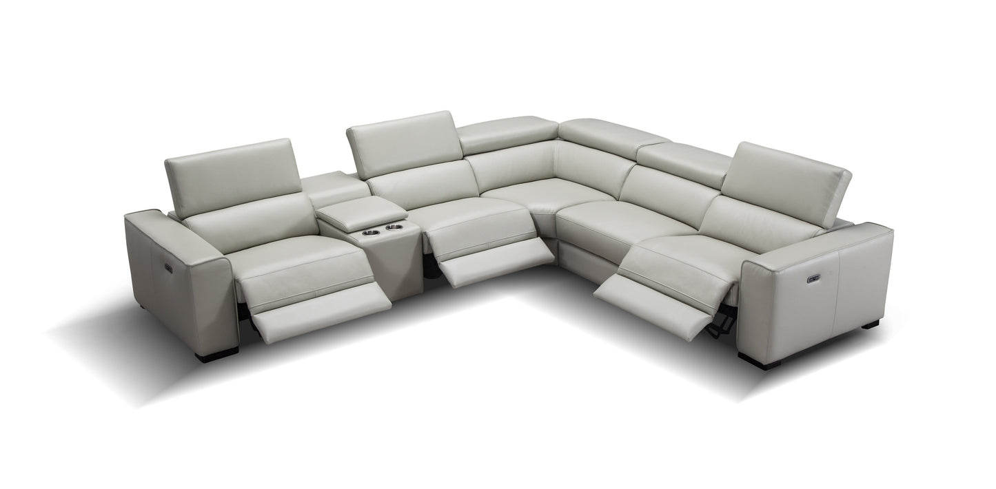 Picasso 6Pc Motion Sectional In Silver Grey