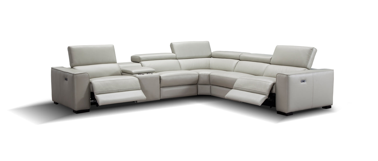 Picasso 6Pc Motion Sectional In Silver Grey