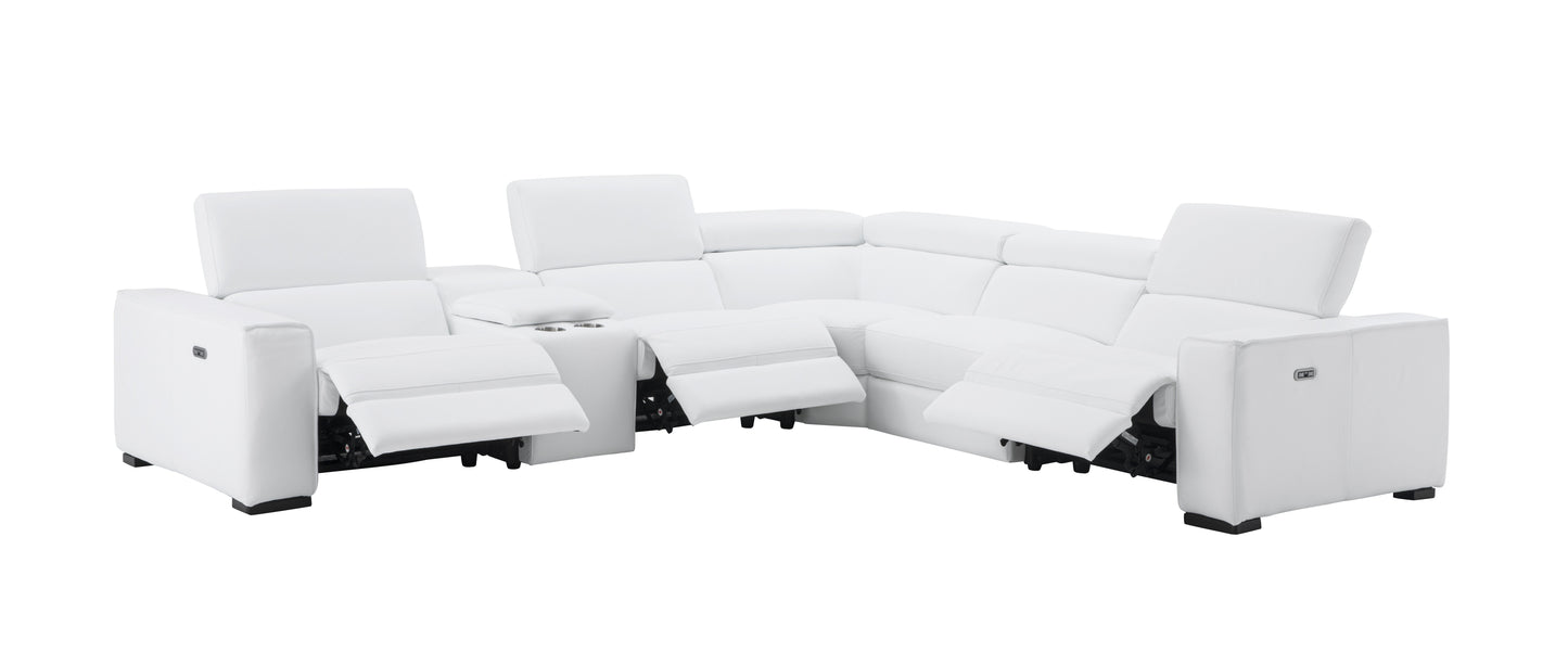 Picasso 6Pc Motion Sectional In Snow White