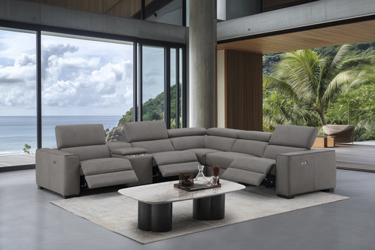 Picasso 6Pc Motion Sectional In Truffle
