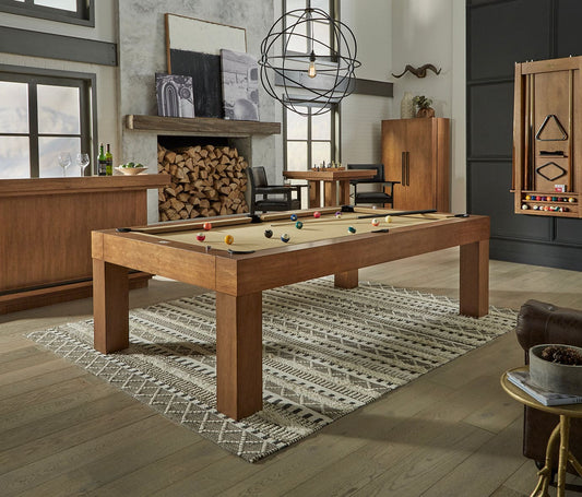 American Heritage® Alta 8’ Pool Table, Brushed Walnut