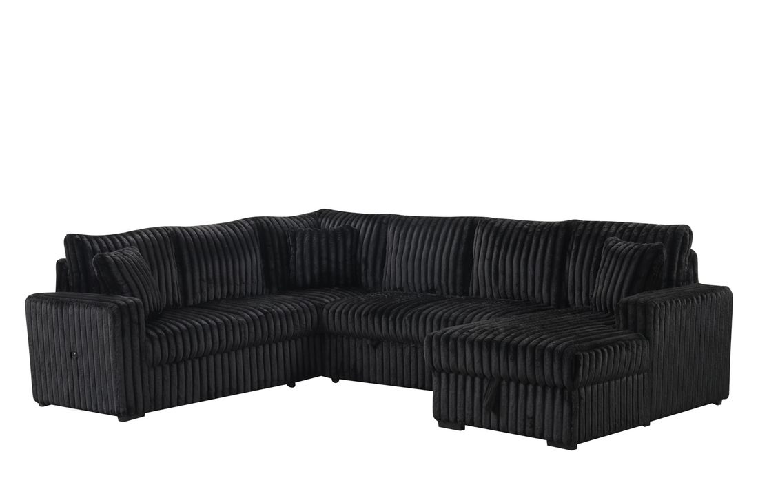 Raha Sectional II Black