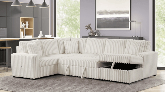 Raha Sectional II White
