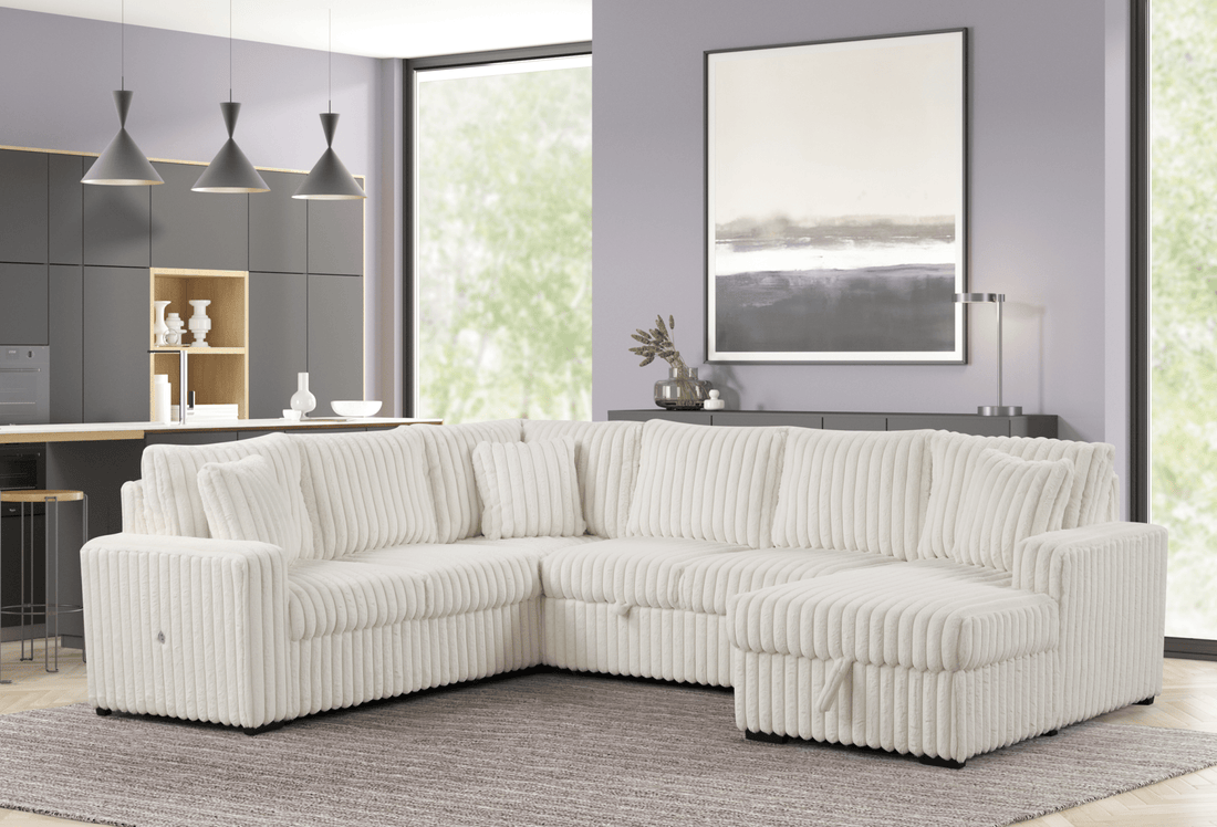 Raha Sectional II White