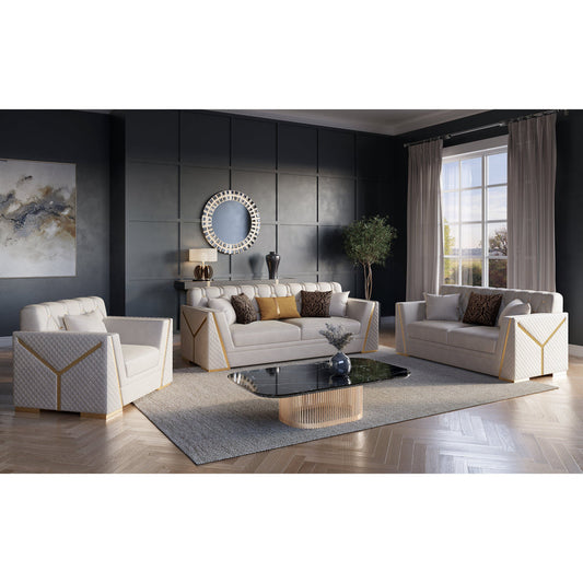 Hilena Living room set (OFF WHITE)