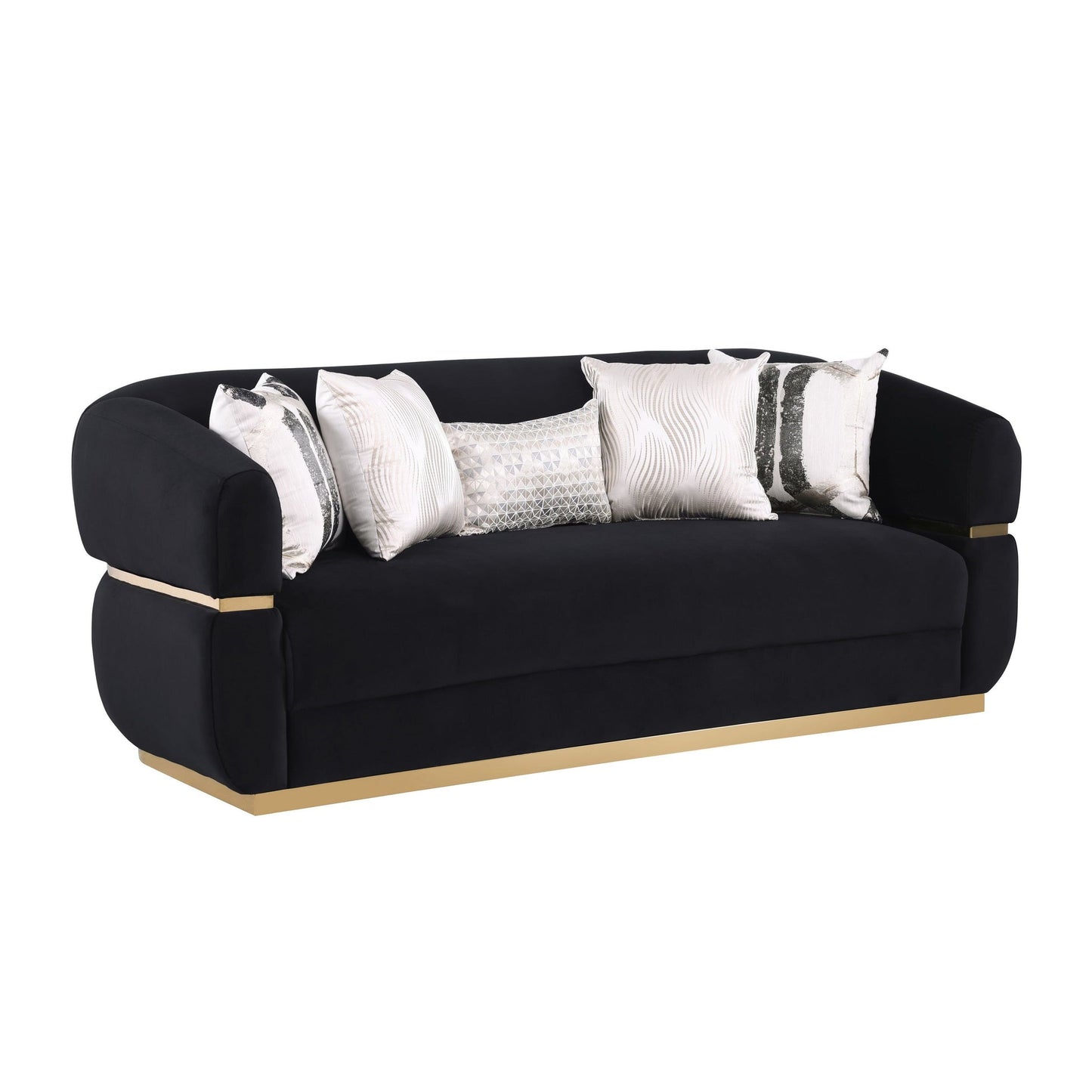 Carmela 2PCS - Sofa & Loveseat (Black) (Copy)