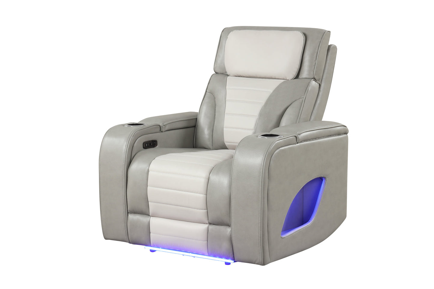 3pc Robin Power Reclining Set Grey