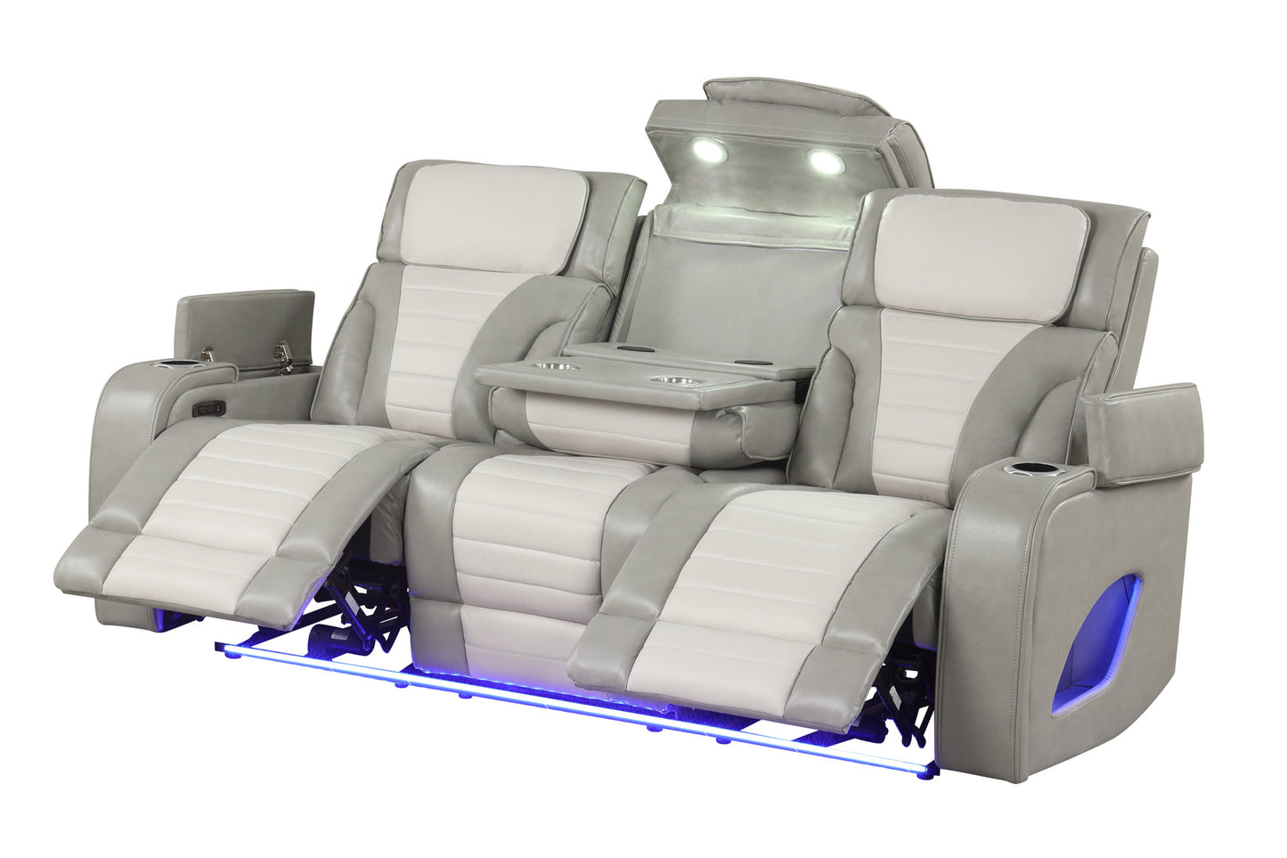 3pc Robin Power Reclining Set Grey