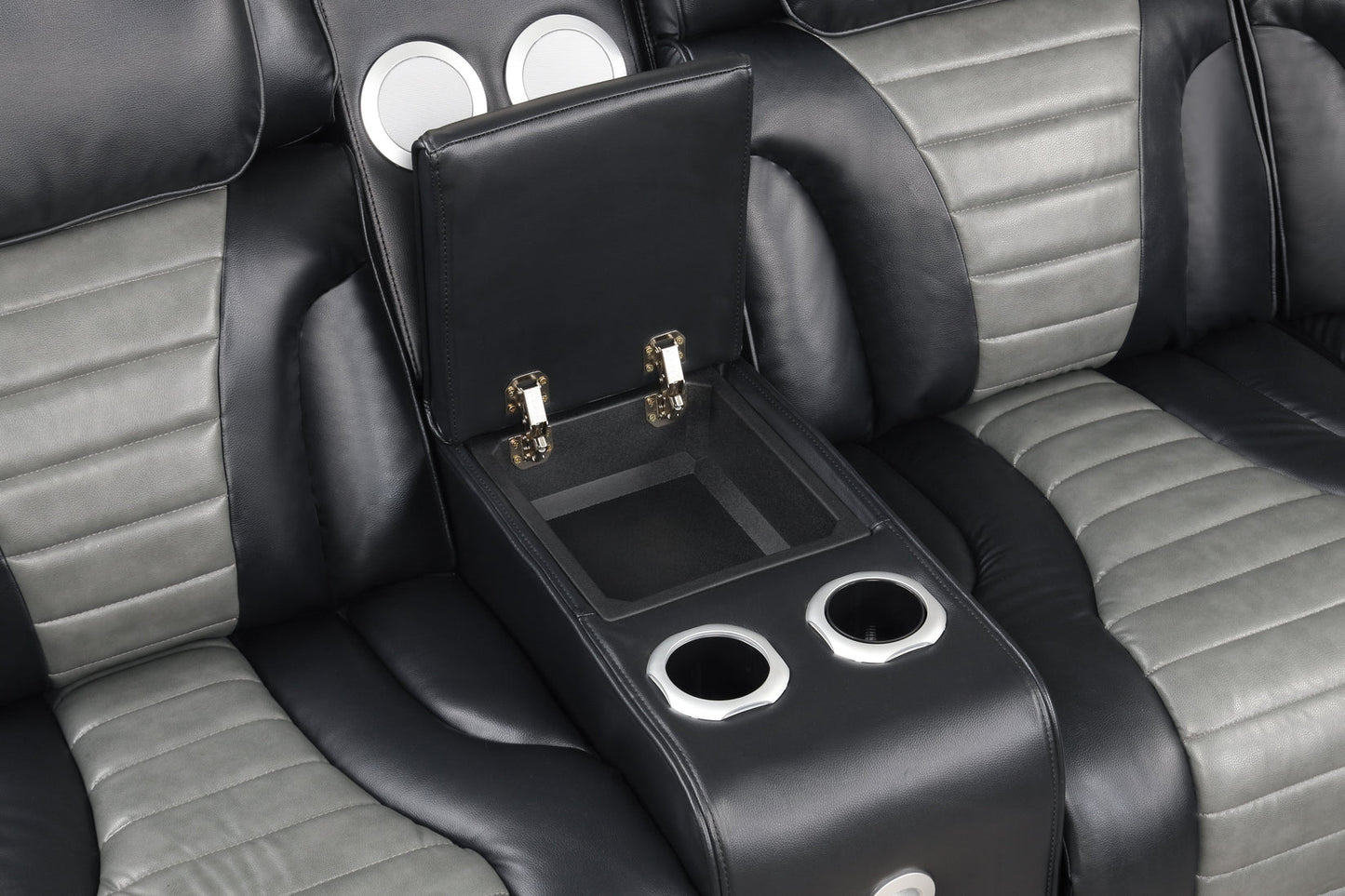 Robin Power Reclining Sectional (Black)