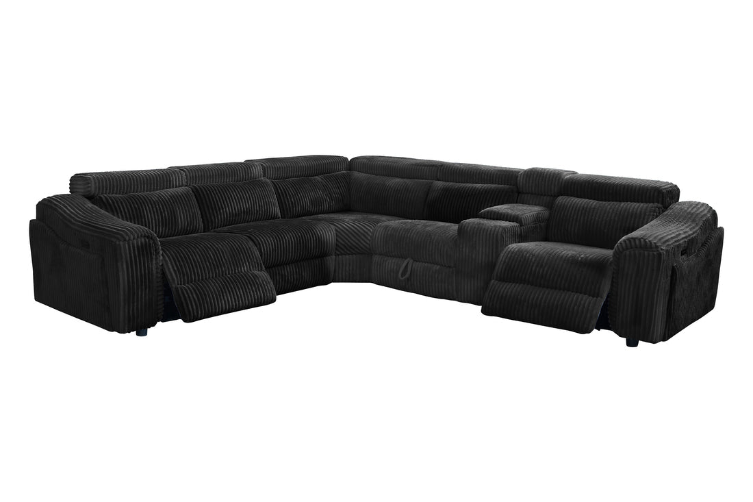 Yash Sectional (Black)