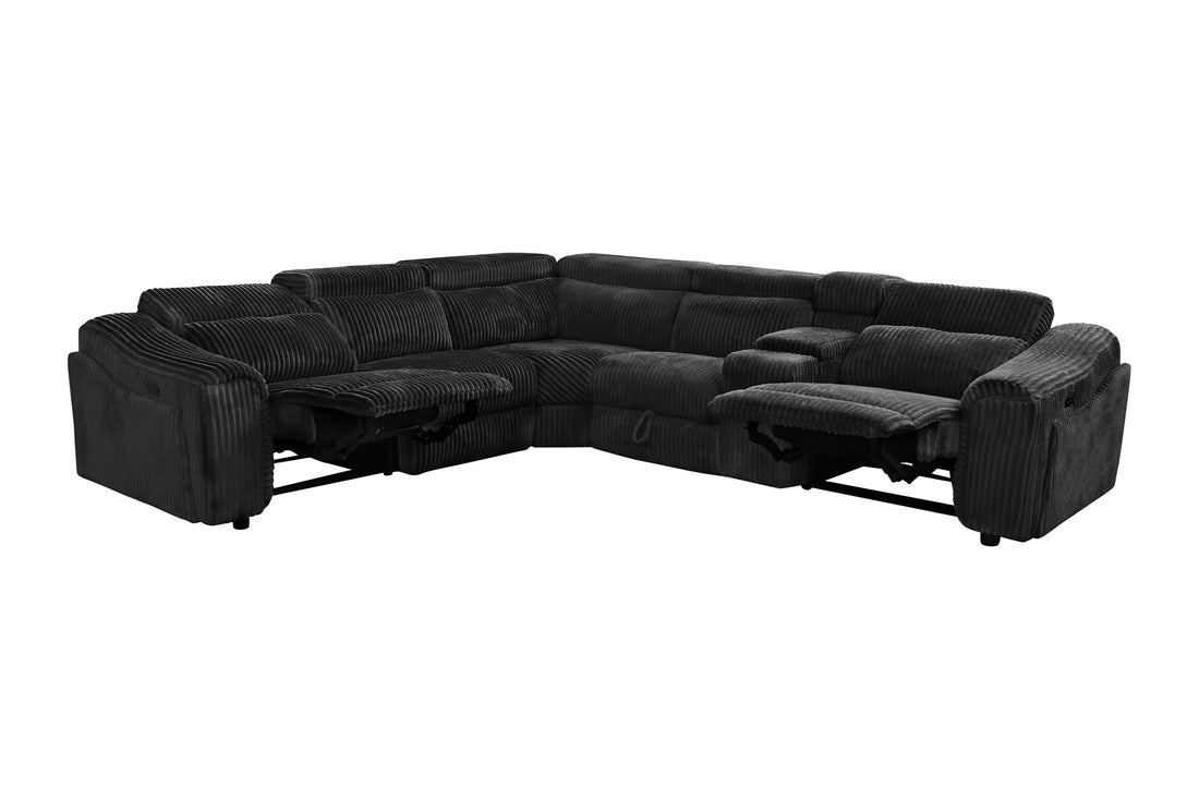Yash Sectional (Black)