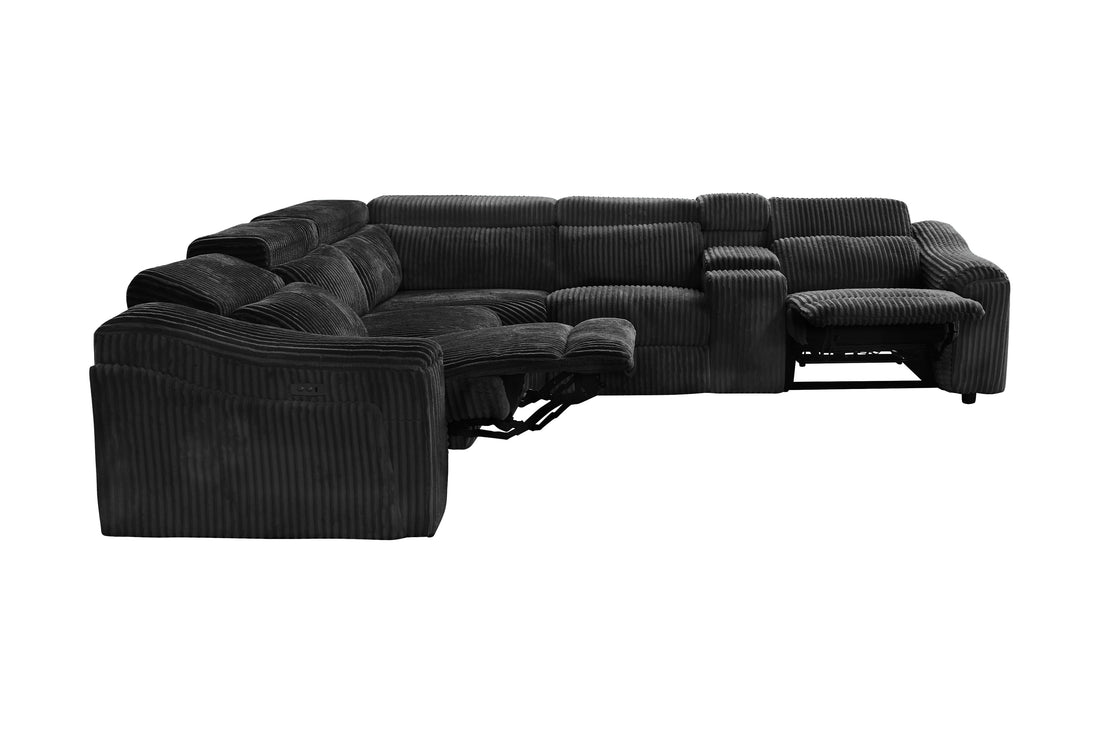 Yash Sectional (Black)