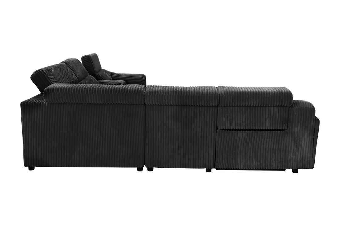 Yash Sectional (Black)