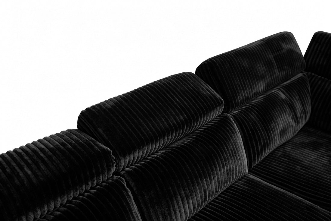 Yash Sectional (Black)