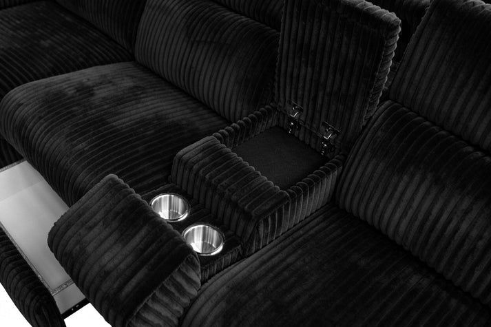 Yash Sectional (Black)
