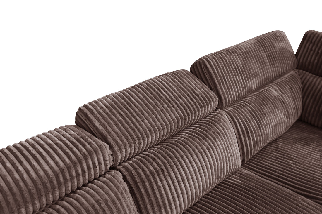 Yash Sectional Brown