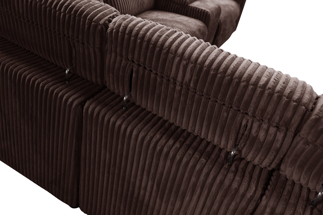 Yash Sectional Brown