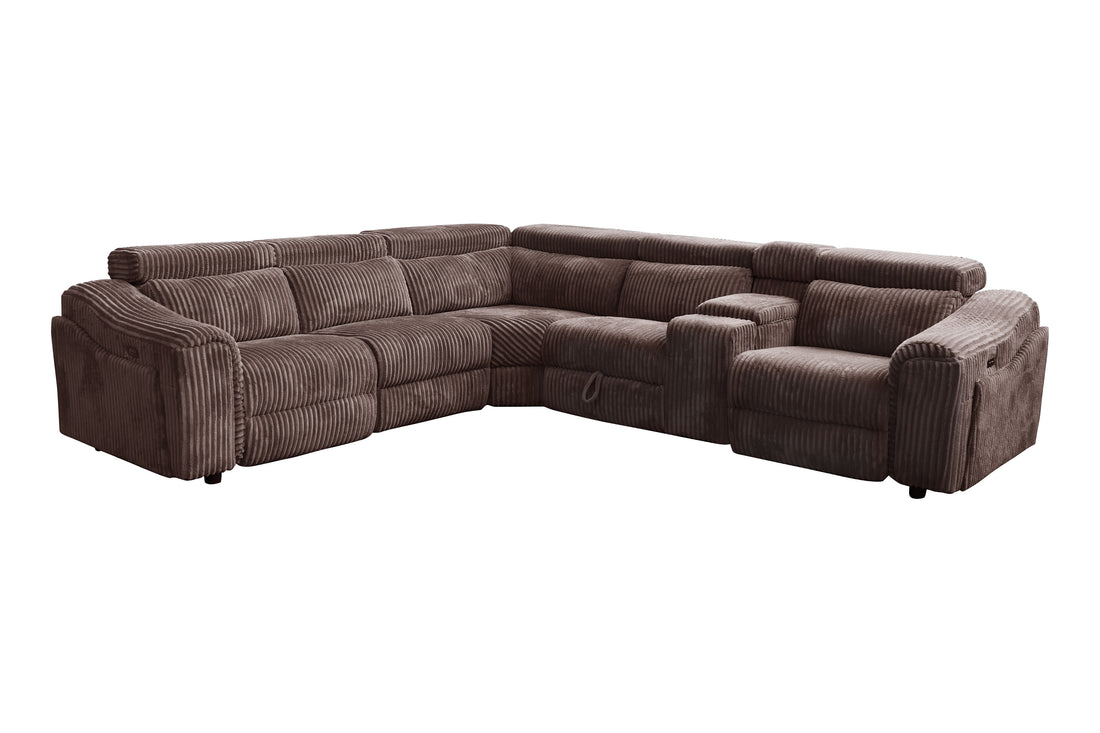 Yash Sectional Brown