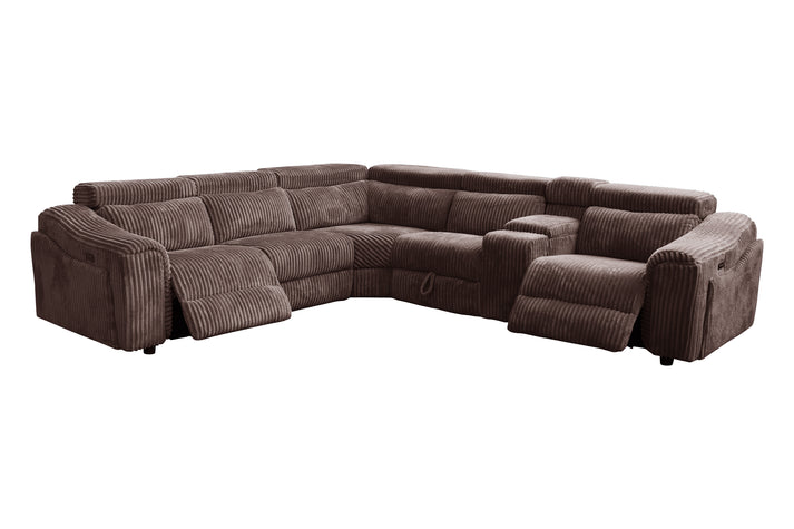 Yash Sectional Brown