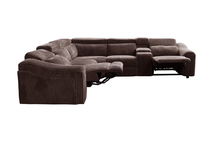 Yash Sectional Brown